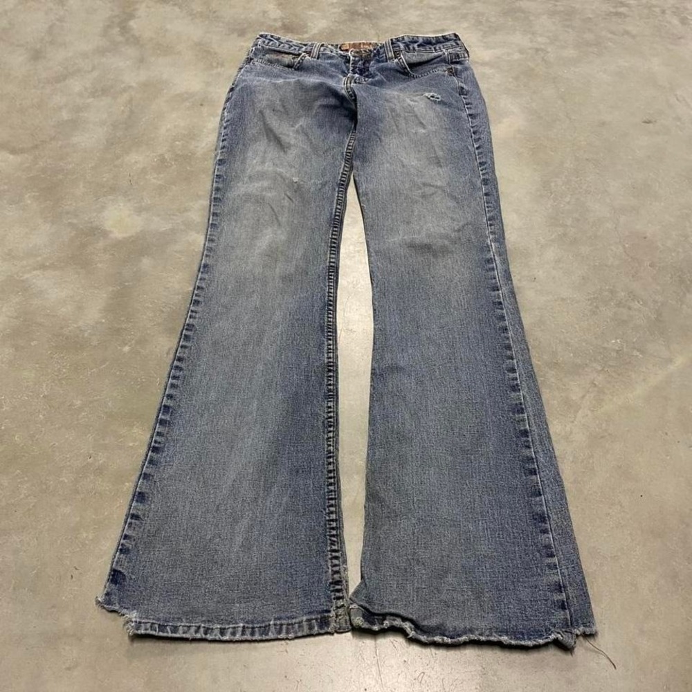 Vintage y2k 90s sun faded lei flared flares‎ bootcut denim lightwash jeans